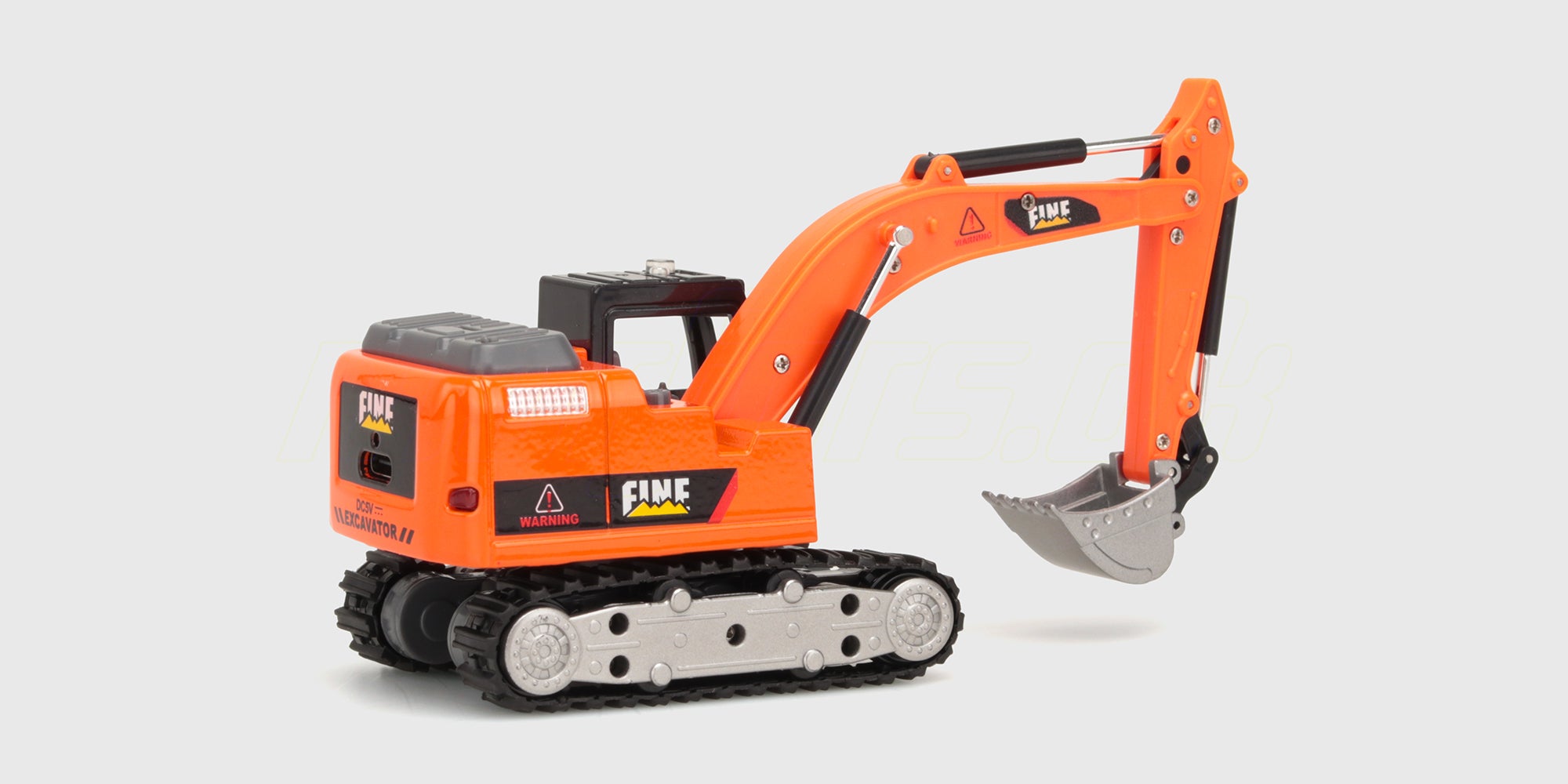 Orange fjernstyret Mini Engineering Car gravemaskine