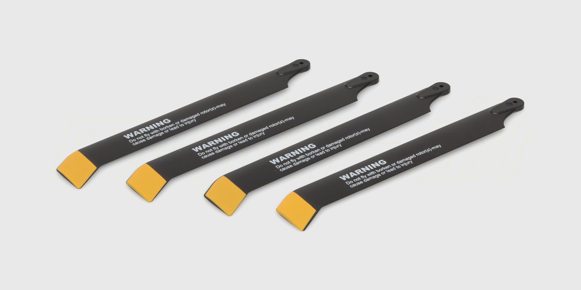 To hvide propeller til Top Hunter fjernstyret båd vist på hvid baggrund.