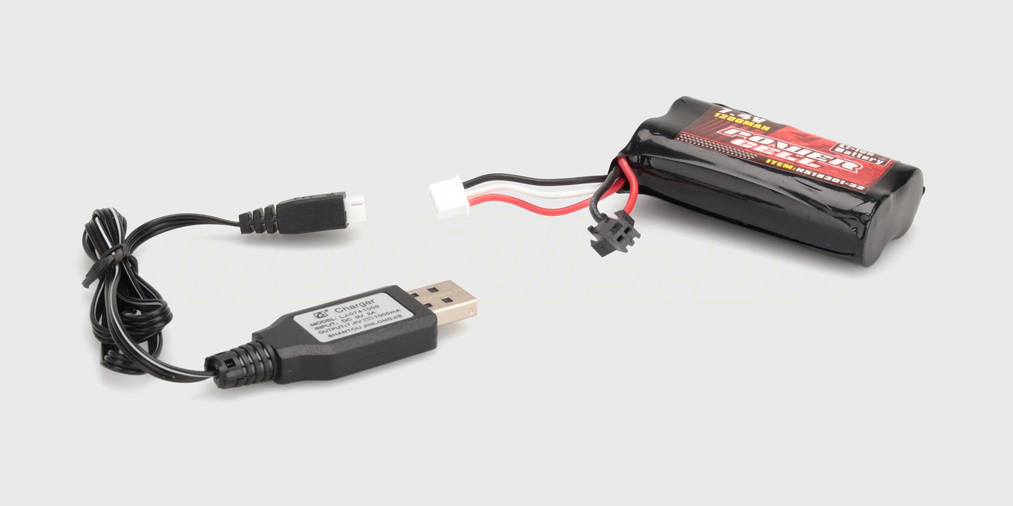 USB oplader og kraftig batteripakke