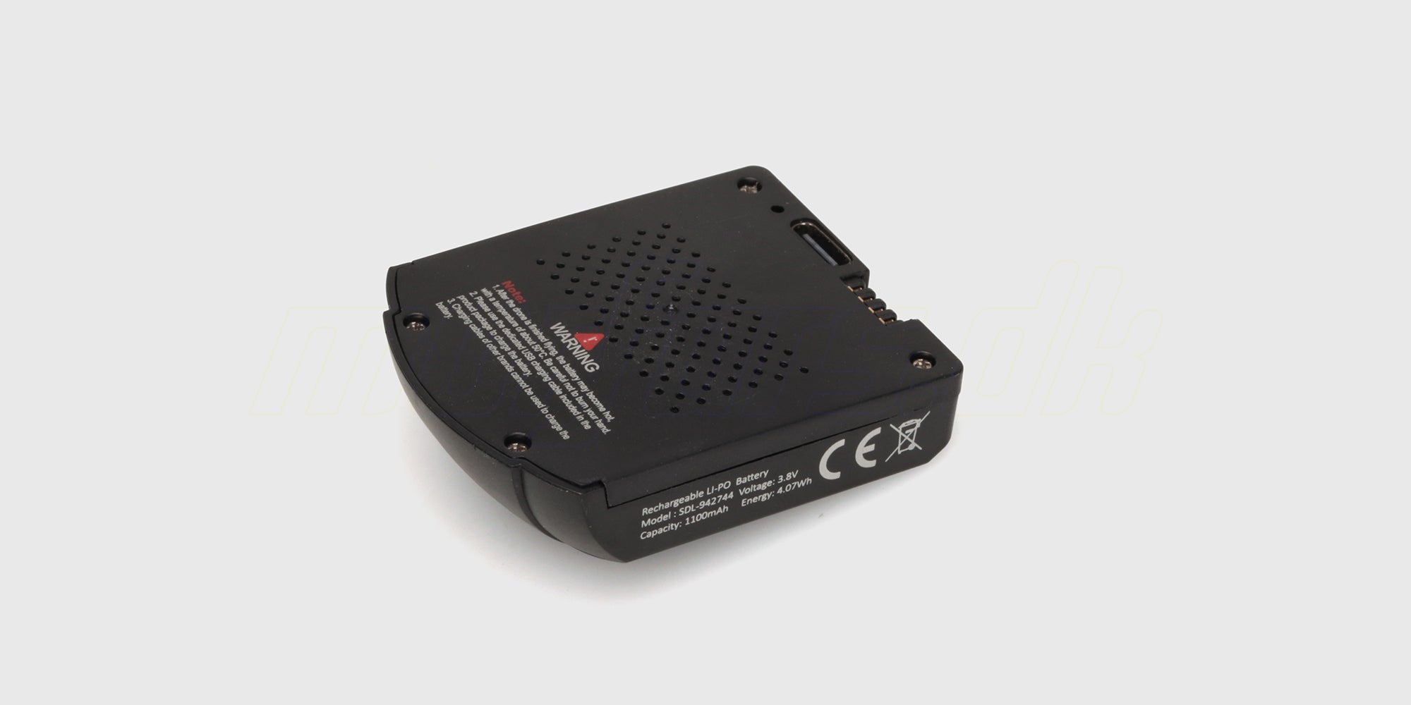 Udtageligt 3,8 V 1100 mAh batteri til Rolling Drone