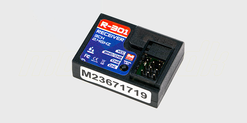Radiosæt T301 med Servo, Batteri og Oplader
