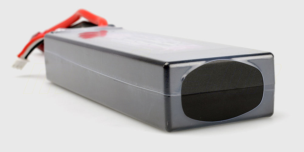 Lipo batteri i hard-case med ekstra wrap for beskyttelse