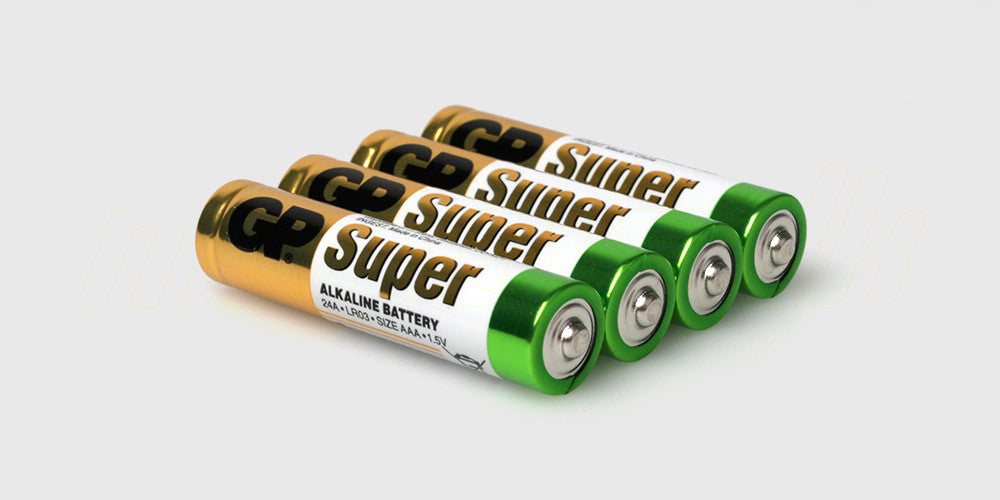 AAA alkaline batterier fra GP