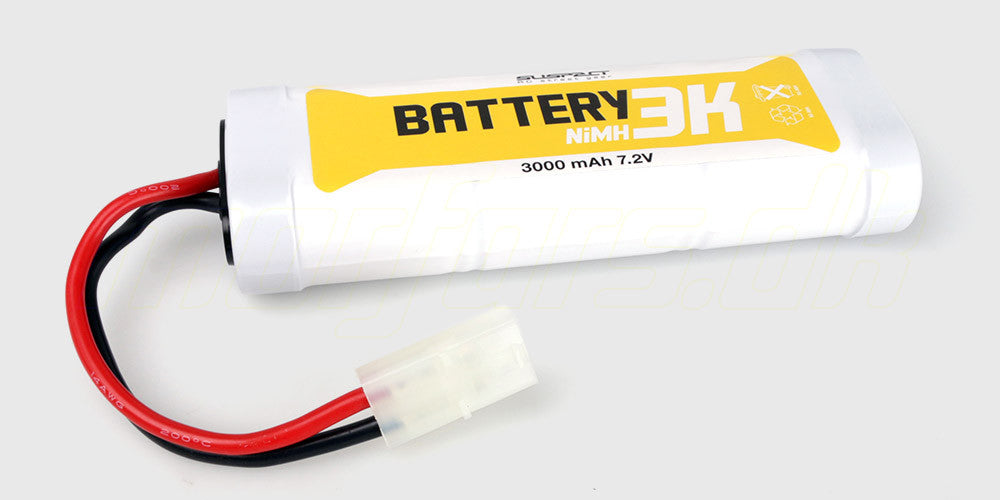 7,2V NiMH Batteripakke 3000mAh