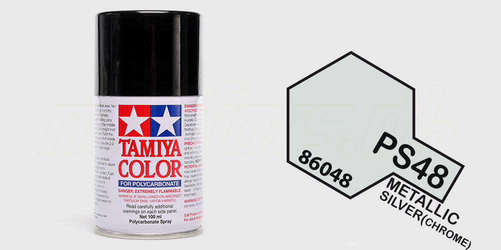 Tamiya Color PS-48 Semi-Gloss Silver Alumite