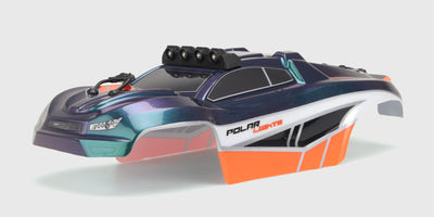 Sort karosseri til Hurricane XL fjernstyret bil i robust plast.