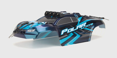 Gennemsigtigt Hurricane XL karrosseri til fjernstyret bil i klar plast klar til lakering.