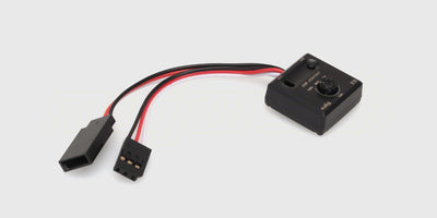 Sort MJX Hyper Go G3 gyro enhed til automatisk stabilitetskontrol i fjernstyrede biler.