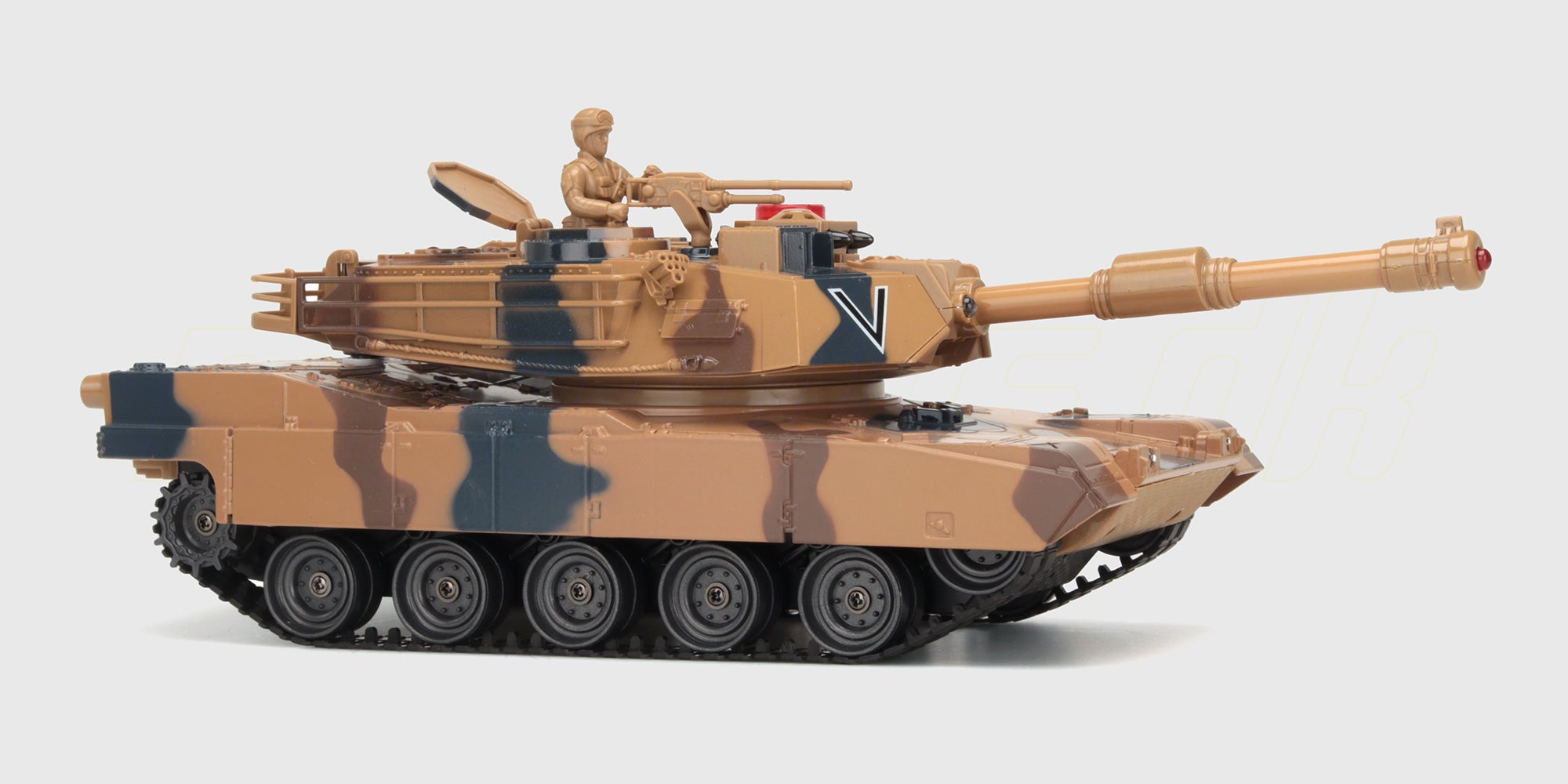 Battle Tank Metal med metal skrog og skørter – fjernstyret kampvogn i skala 1:24