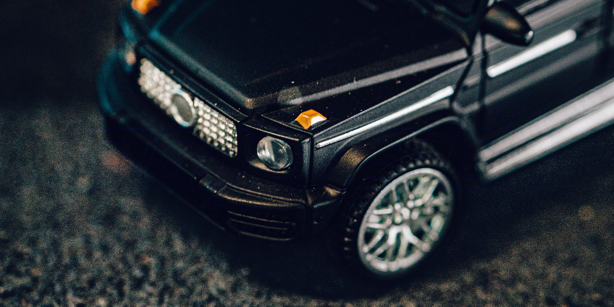 Nærbillede af Mini FPV Car med indbygget lys