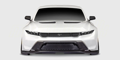 Blå Traxxas Ford Mustang 4-Tec Drift fjernstyret bil med hvide fælge klar til drift på asfalt.