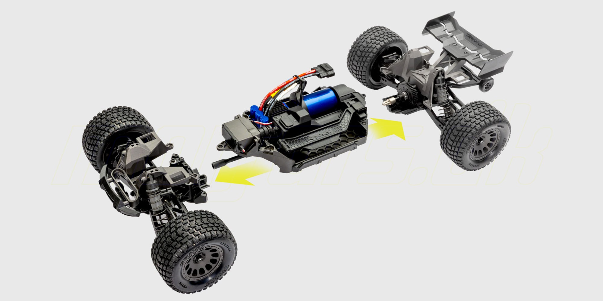 Traxxas Mini XRT kan nemt laves hvis den går i stykker 