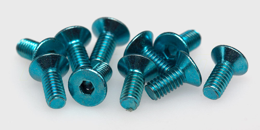 Countersunk Hex screw M2.5x6 (blue)