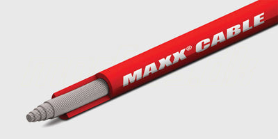 Kraftigt MAXX-kabel med Traxxas højstrømsstik monteret på et 11.1V 4000mAh Power Cell LiPo batteri.